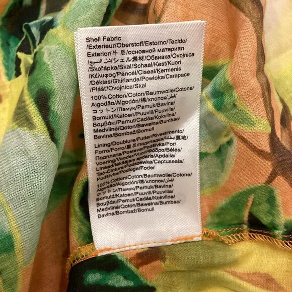 NWT Farm Rio Orange Chic Pears Short Sleeve Blouse Size Medium $148 - Picture 12 of 12